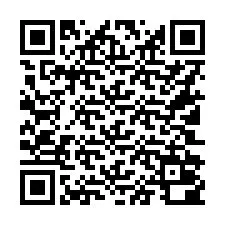 QR-code voor telefoonnummer +16102000468