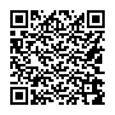 Codice QR per il numero di telefono +16102686827