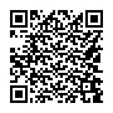 Codice QR per il numero di telefono +16102689177