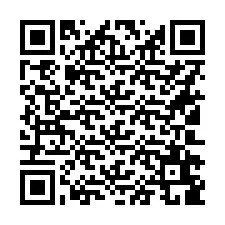 QR-koodi puhelinnumerolle +16102689552