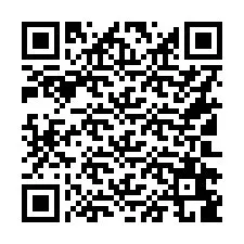 QR kód a telefonszámhoz +16102689554