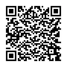 Codice QR per il numero di telefono +16102689698