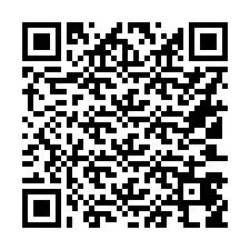 Código QR para número de telefone +16103458083