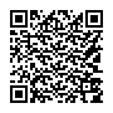 QR код за телефонен номер +16103504931