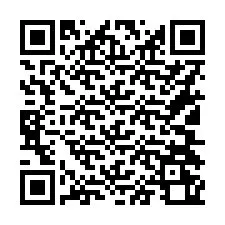 Código QR para número de teléfono +16104260331