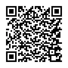 Código QR para número de telefone +16105770872