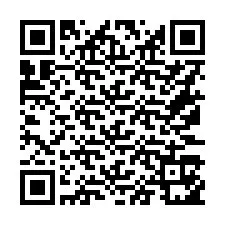 QR-code voor telefoonnummer +16173151899