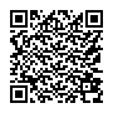 Código QR para número de telefone +16173838794