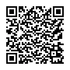 QR kód a telefonszámhoz +16174021000