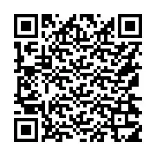 QR kód a telefonszámhoz +16174315064