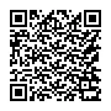 QR Code สำหรับหมายเลขโทรศัพท์ +16174331474