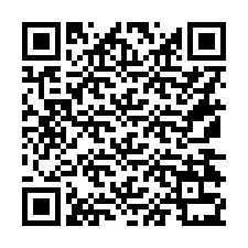 Código QR para número de telefone +16174331480