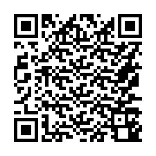 Código QR para número de teléfono +16177140977