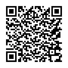 Código QR para número de teléfono +16178334893