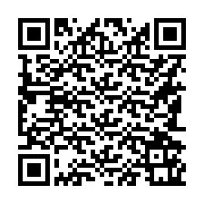 Código QR para número de teléfono +16182161782