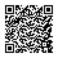 QR код за телефонен номер +16187849365