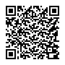 Código QR para número de teléfono +16192000158