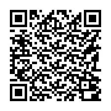 QR-code voor telefoonnummer +16192000250