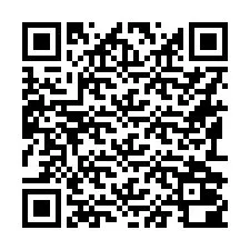 Código QR para número de teléfono +16192000316