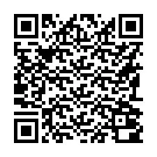 QR-code voor telefoonnummer +16192000346