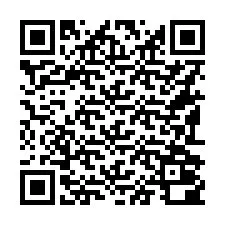 QR-код для номера телефона +16192000374