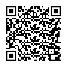 Código QR para número de teléfono +16192000655