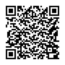 Código QR para número de teléfono +16192000675