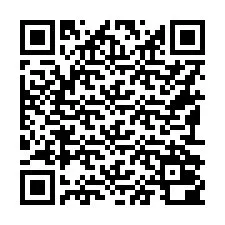 QR kód a telefonszámhoz +16192000684