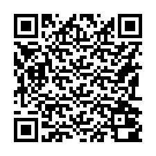 QR-code voor telefoonnummer +16192000765