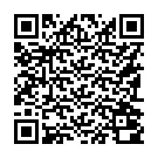 QR-код для номера телефона +16192000768