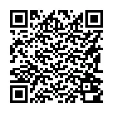 Código QR para número de teléfono +16192000772