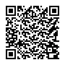 Código QR para número de teléfono +16192000781