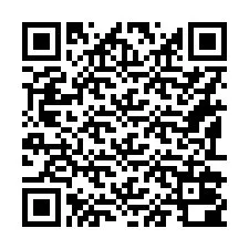 Código QR para número de teléfono +16192000865