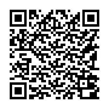 QR Code pour le numéro de téléphone +16192000890