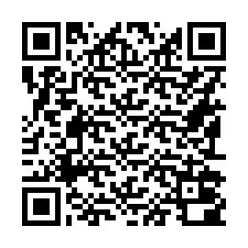 Código QR para número de telefone +16192000897