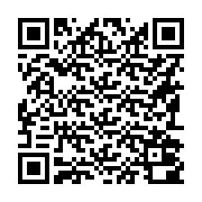 QR-code voor telefoonnummer +16192000912