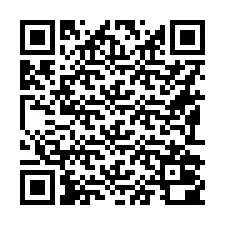 QR-koodi puhelinnumerolle +16192000926