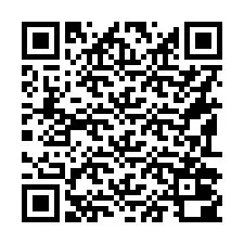 QR-koodi puhelinnumerolle +16192000970