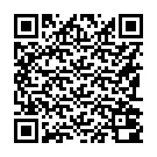 QR-koodi puhelinnumerolle +16192000992