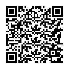 Código QR para número de teléfono +16192001195