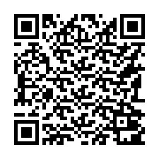 QR-code voor telefoonnummer +16192001254