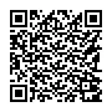 Codice QR per il numero di telefono +16192001290