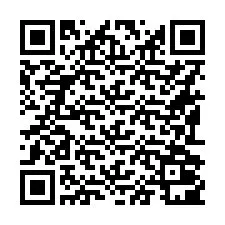 QR Code pour le numéro de téléphone +16192001376