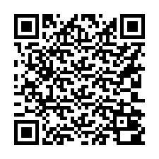 QR-koodi puhelinnumerolle +16202000000