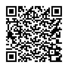 QR-code voor telefoonnummer +16202000001