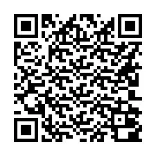 QR Code สำหรับหมายเลขโทรศัพท์ +16202000006