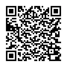 QR Code สำหรับหมายเลขโทรศัพท์ +16202000020