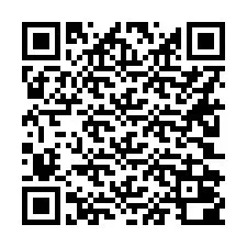 QR Code สำหรับหมายเลขโทรศัพท์ +16202000022