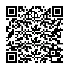 Código QR para número de teléfono +16202000026