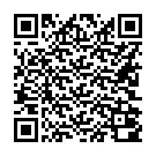 Código QR para número de teléfono +16202000027